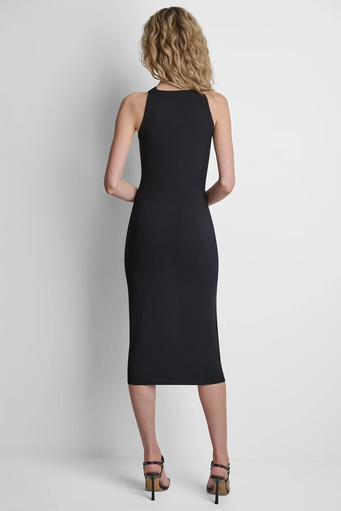 DKNY Đầm Nữ Sl Cttn Span Logo Strap Dress