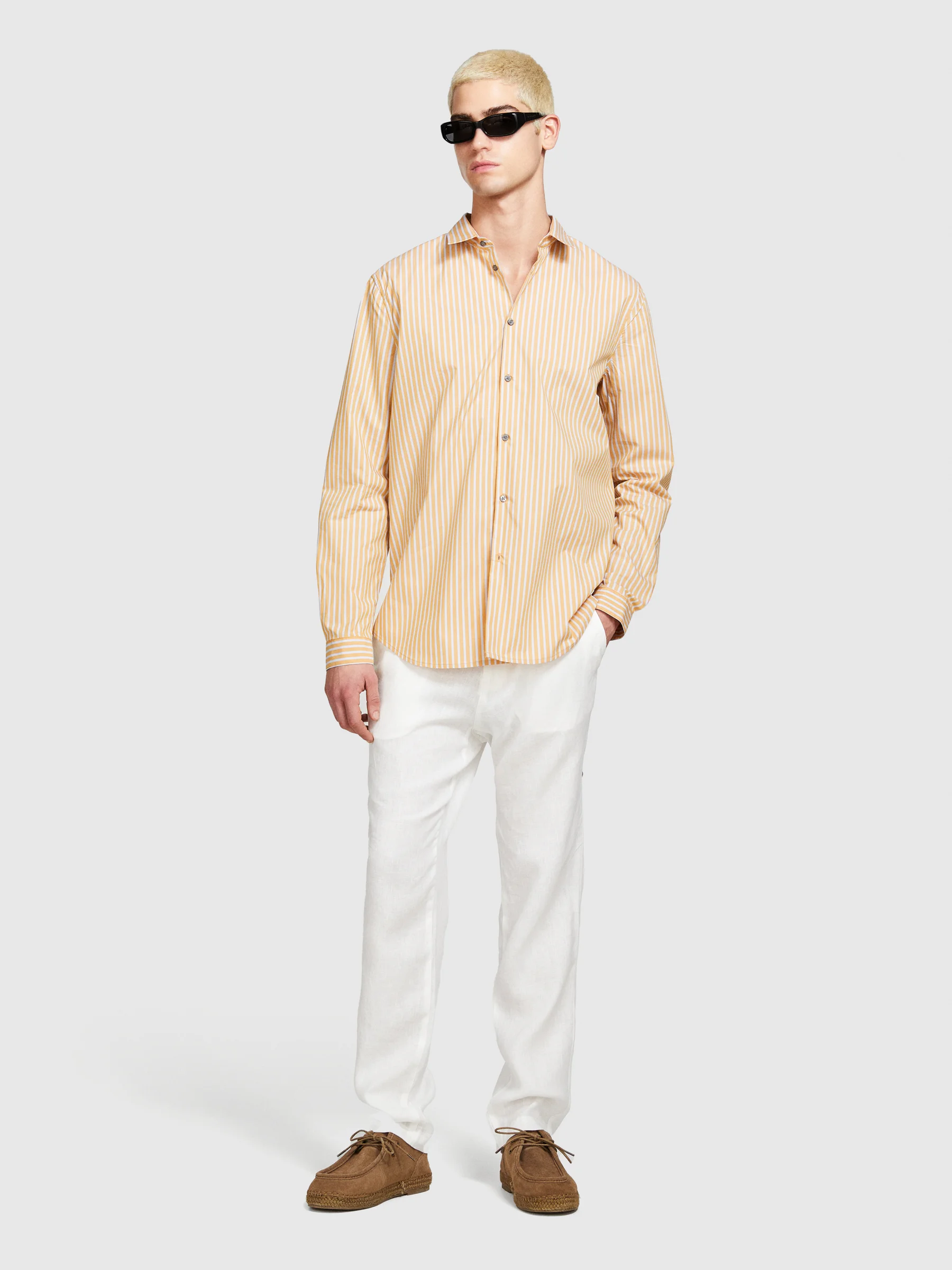 SISLEY Áo Sơ Mi Dài Tay Nam Men Shirt