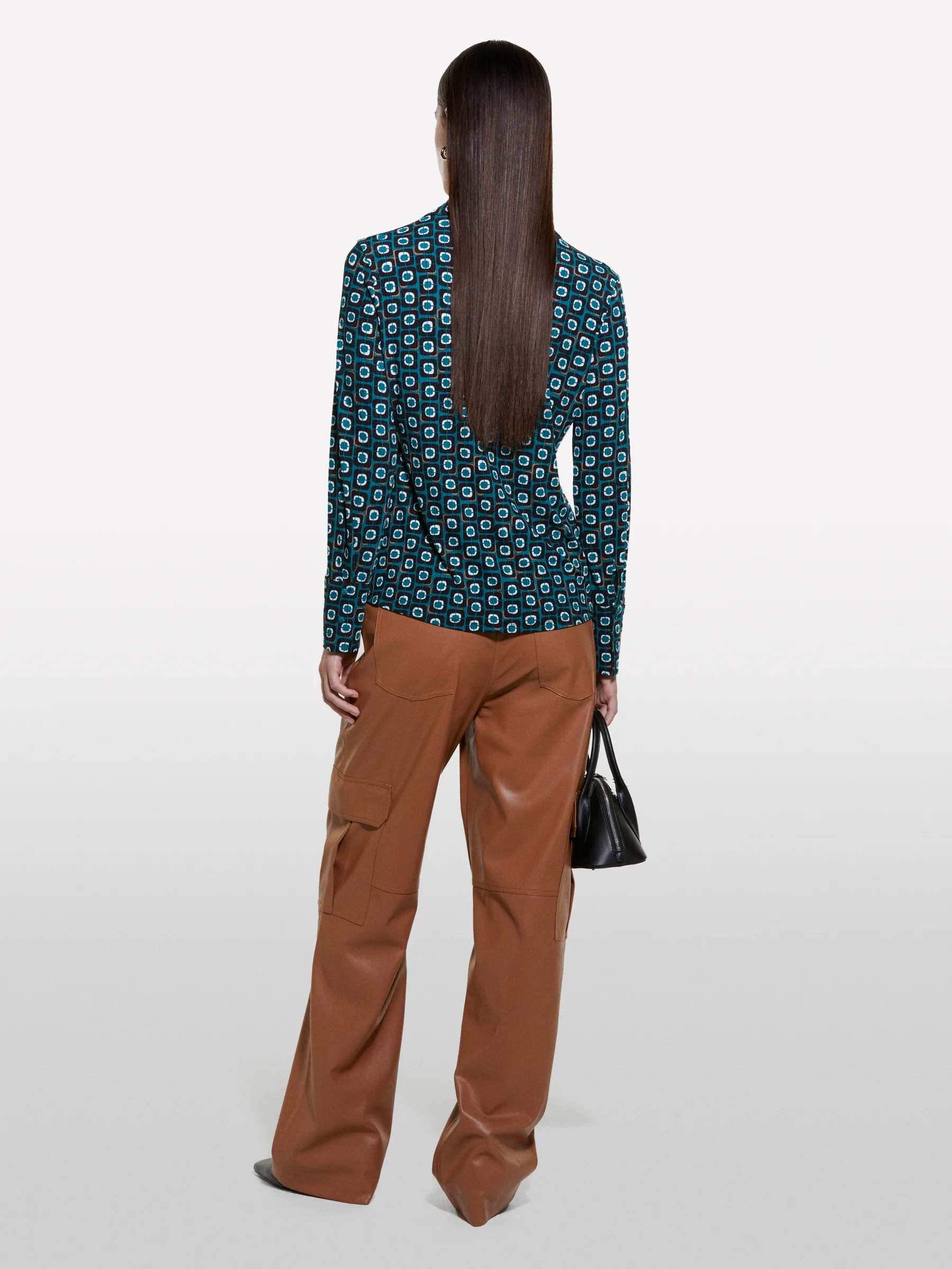 SISLEY Áo Sơ Mi Dài Tay Nữ Women Shirt