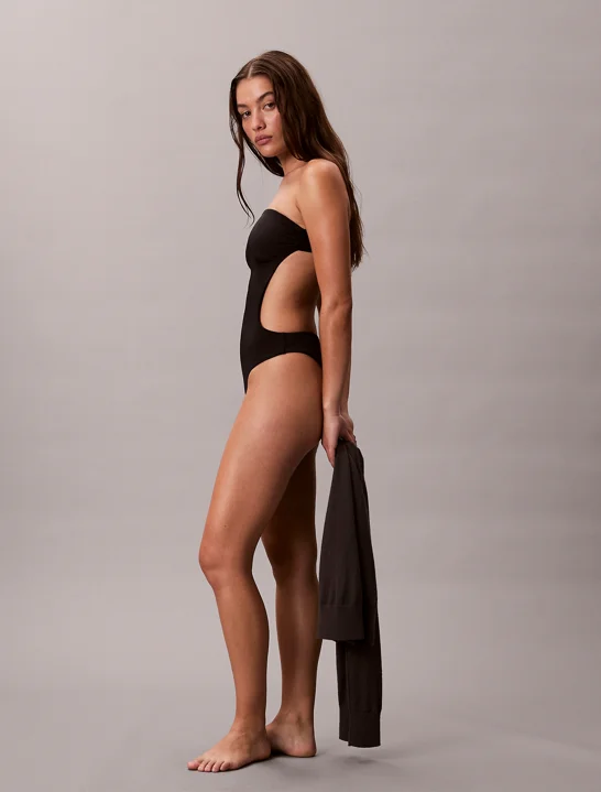 CK SPORT Đồ Bơi Một Mảnh Nữ Strapless One Piece