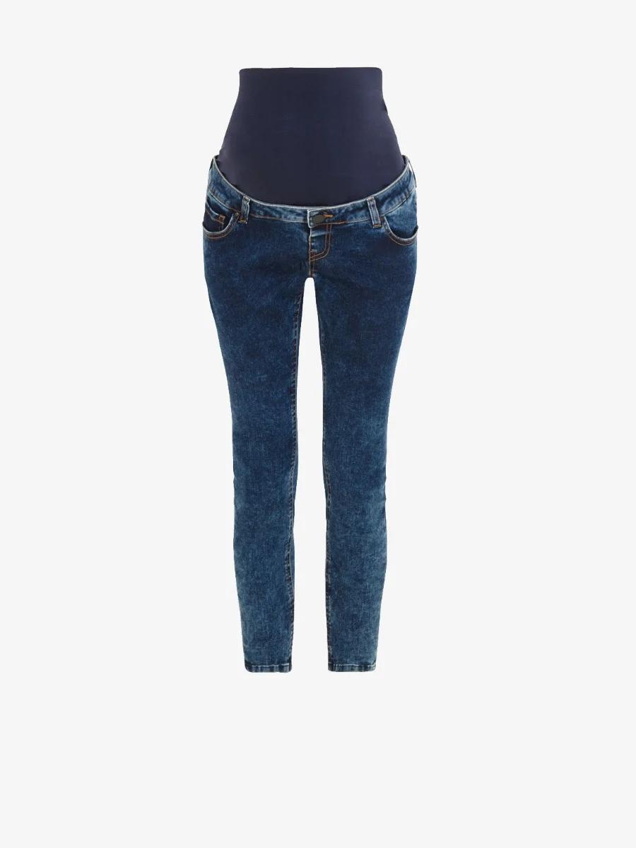 mothercare Quần jeans skinny màu xanh cho mẹ bầu