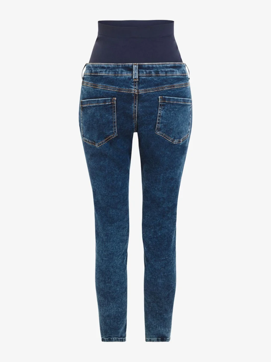 mothercare Quần jeans skinny màu xanh cho mẹ bầu