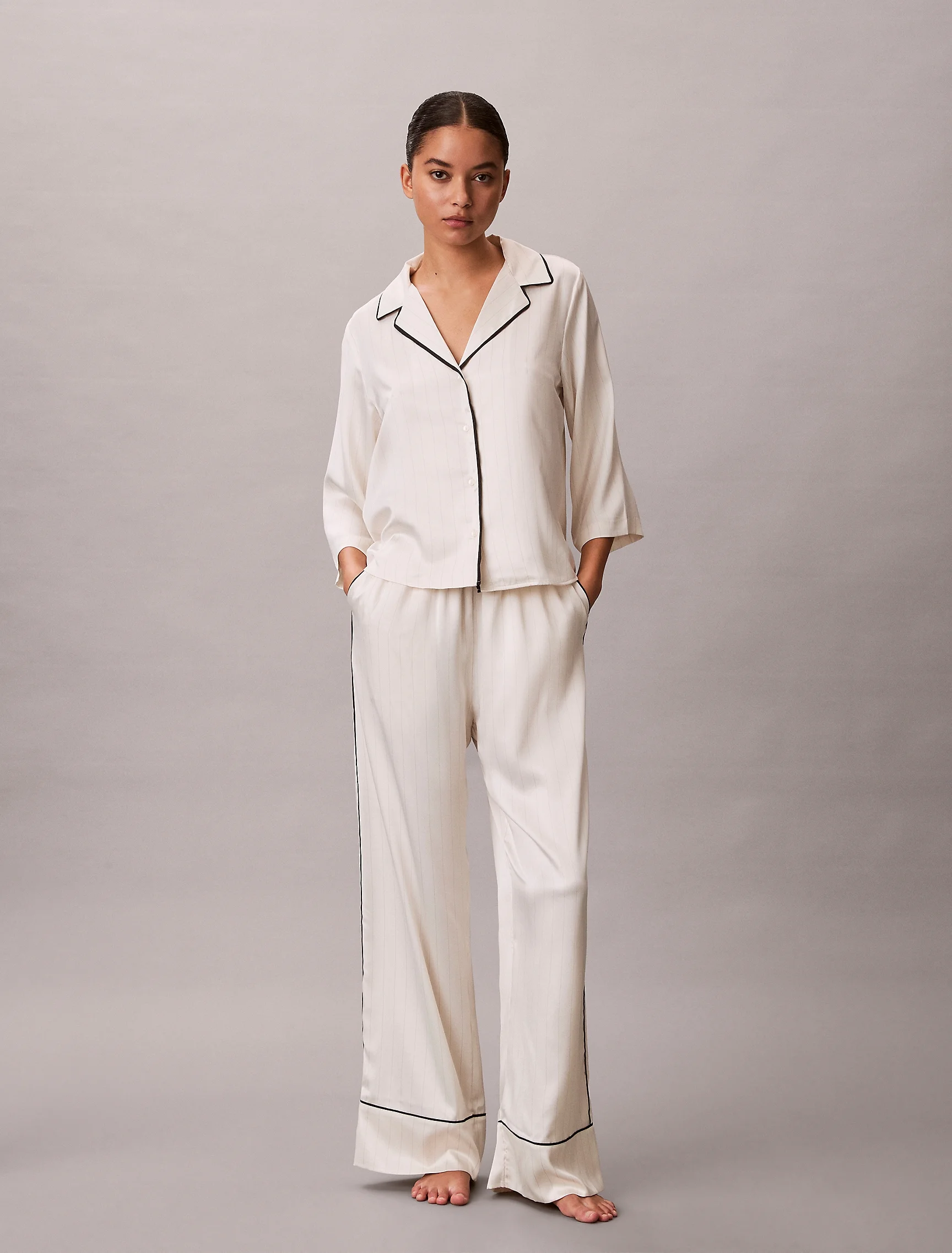 CK UNDERWEAR Áo Ngủ Nữ Satin Shirt