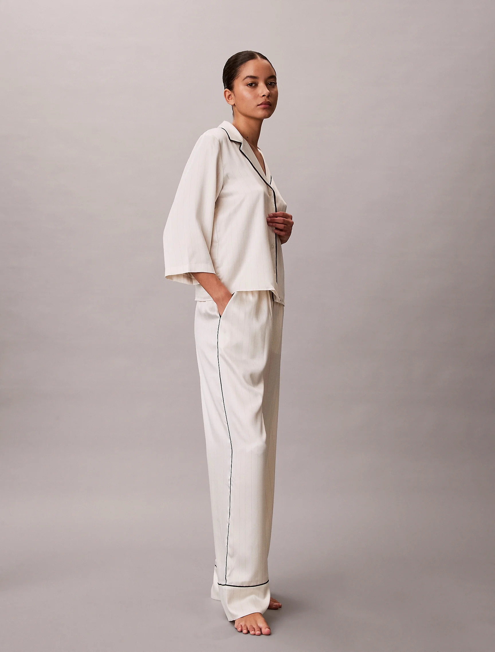 CK UNDERWEAR Áo Ngủ Nữ Satin Shirt