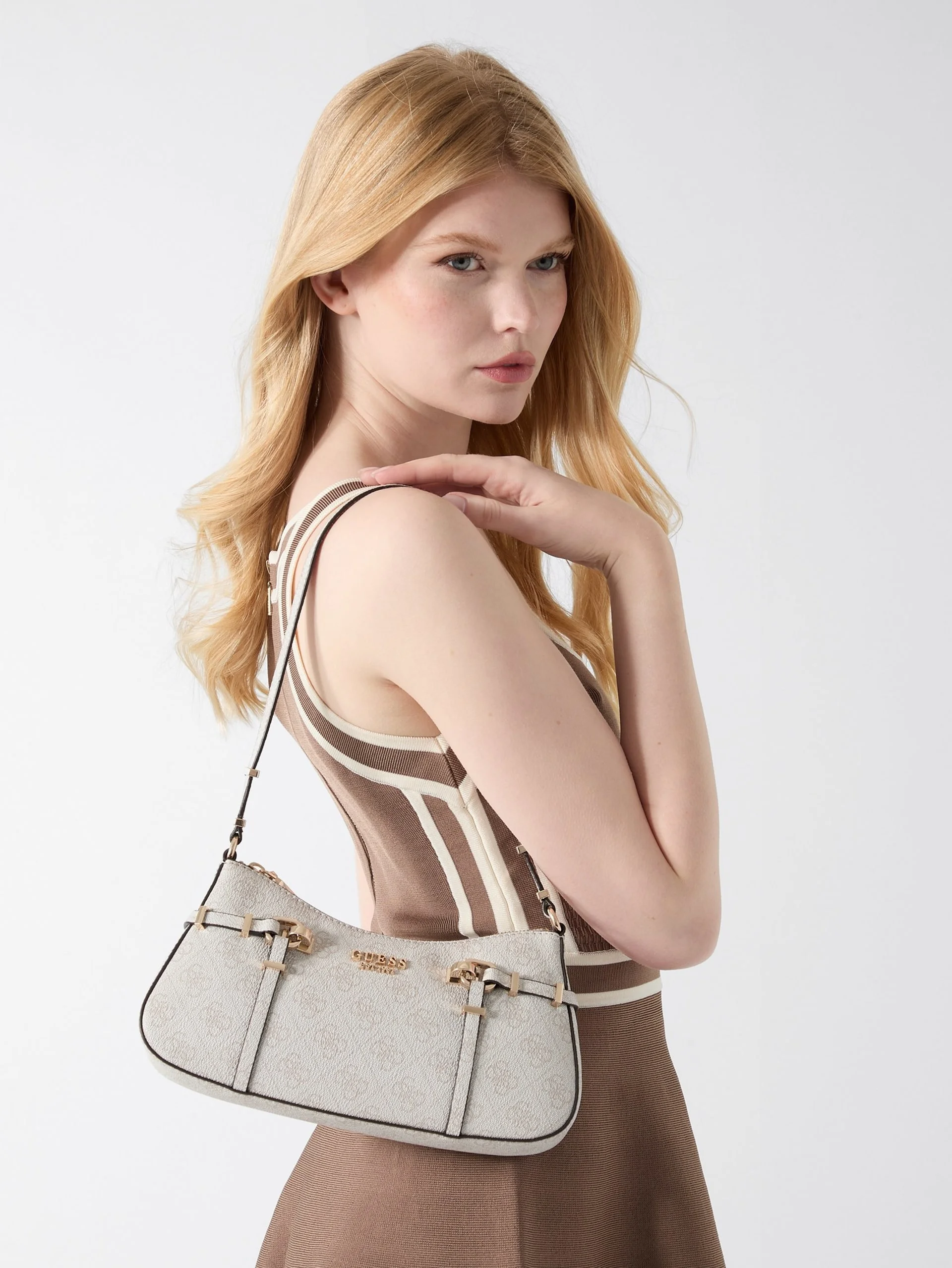 GUESS HANDBAG Túi Xách Nữ - Leona Logo Shoulder Bag