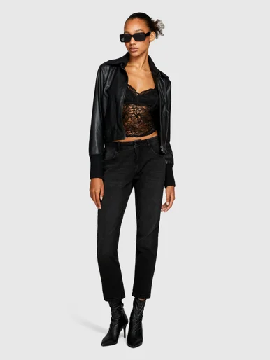 SISLEY Quần Dài Nữ Slim Carrot Fit Lima Jeans