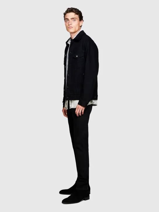 SISLEY Quần Dài Nam Skinny Fit Black Helsinki Jeans