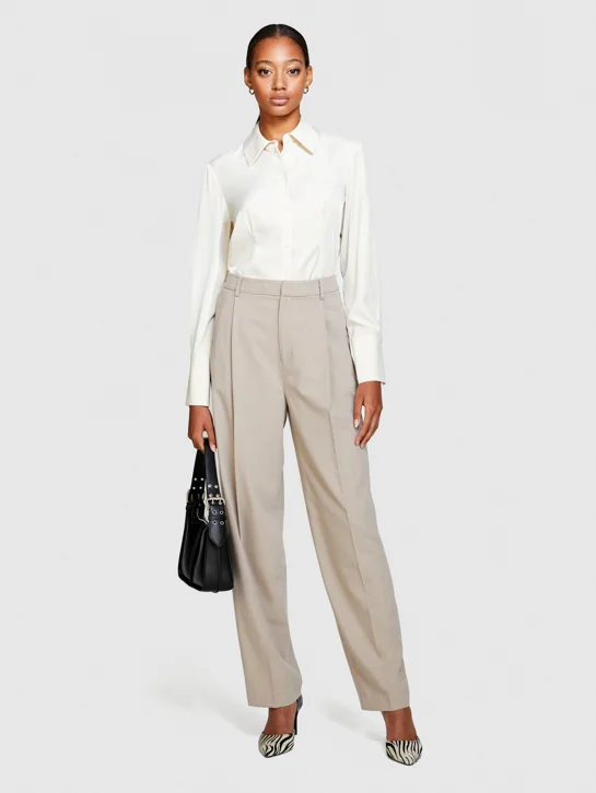 SISLEY Áo Sơ Mi Nữ Shirt In Satin