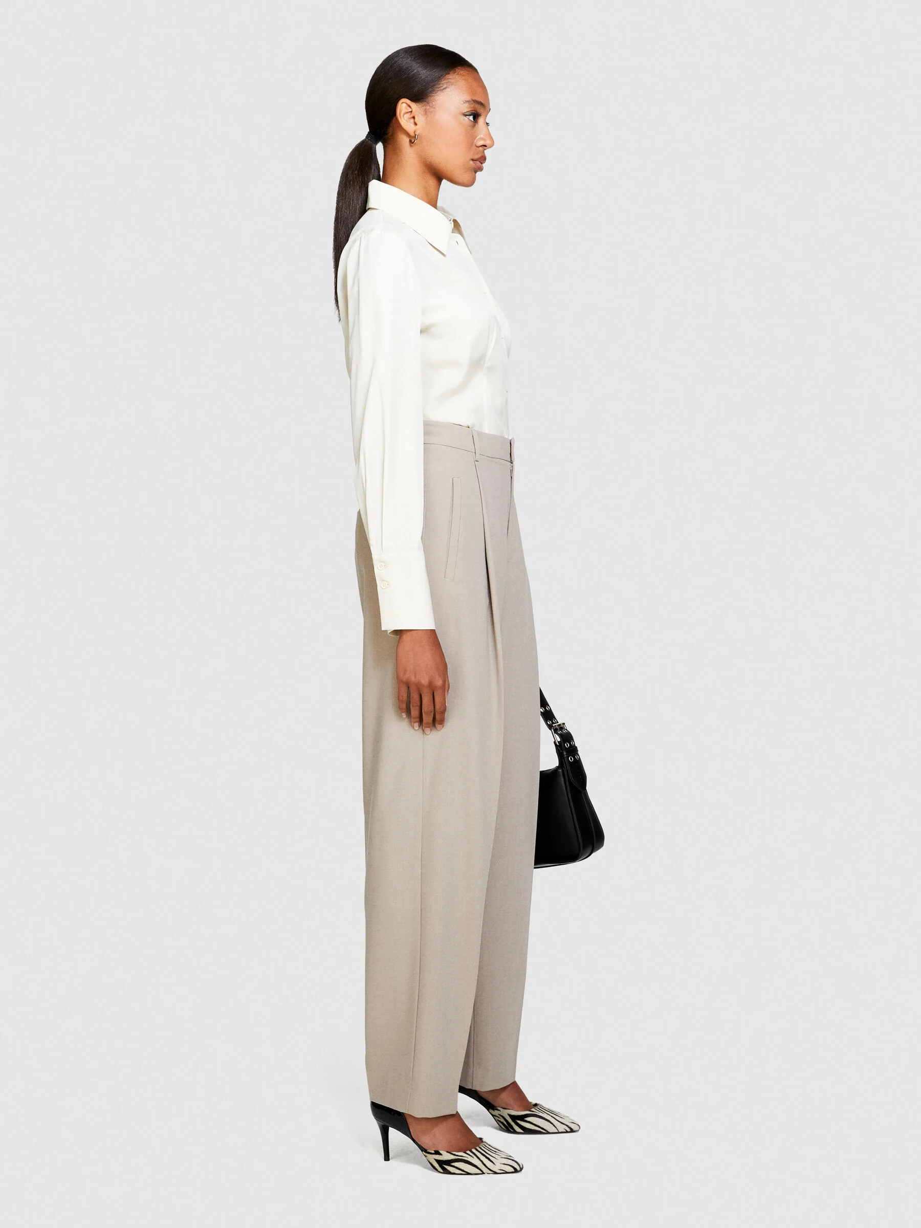 SISLEY Áo Sơ Mi Nữ Shirt In Satin