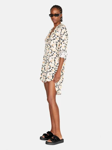 SISLEY Đầm Sơ Mi Nữ Maxi Floral Shirt