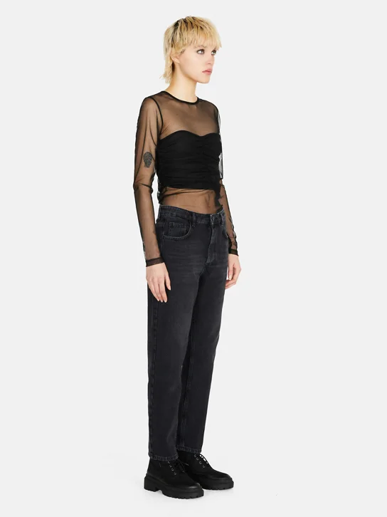 SISLEY Quần Dài Nữ Boy Fit Jeans