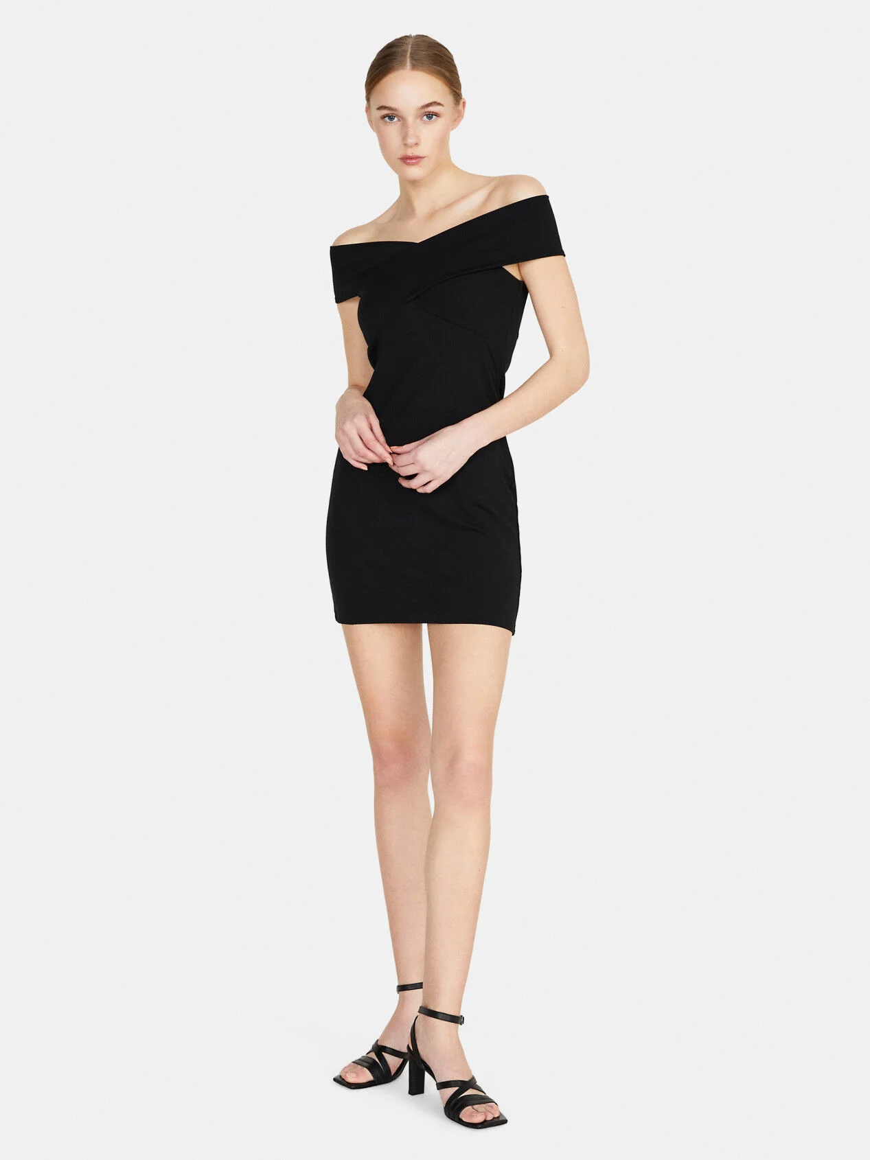 SISLEY Đầm Thun Nữ Short Dress With Crisscross