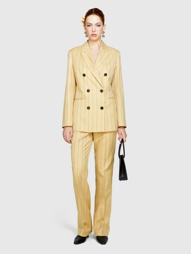 SISLEY Áo Khoác Nữ Striped Blazer