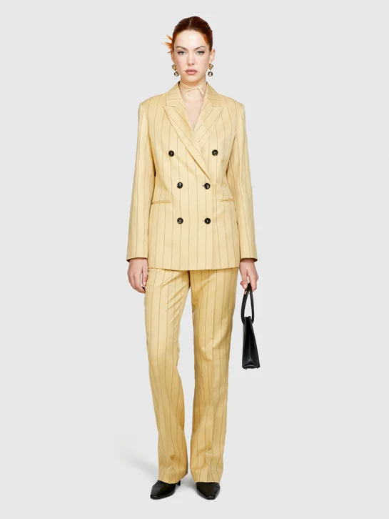SISLEY Áo Khoác Nữ Striped Blazer