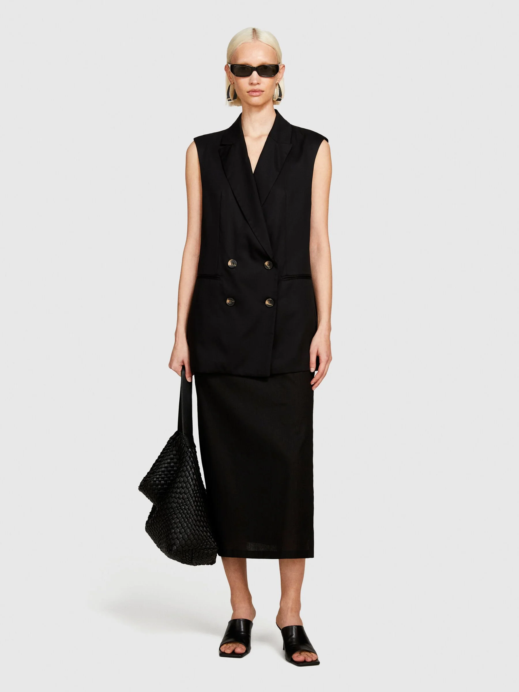 SISLEY Áo Gile Nữ Women Waistcoat