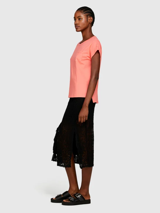SISLEY Áo Thun Ngắn Tay Nữ Women T-Shirt