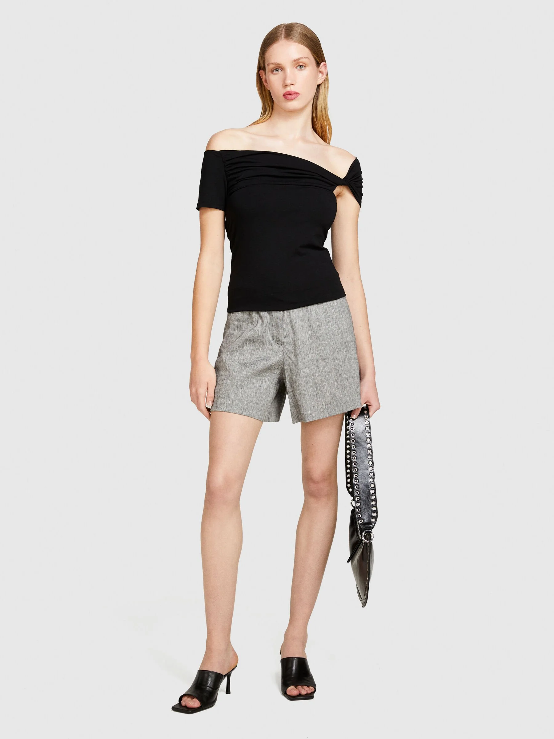 SISLEY Áo Thun Ngắn Tay Nữ Women T-Shirt