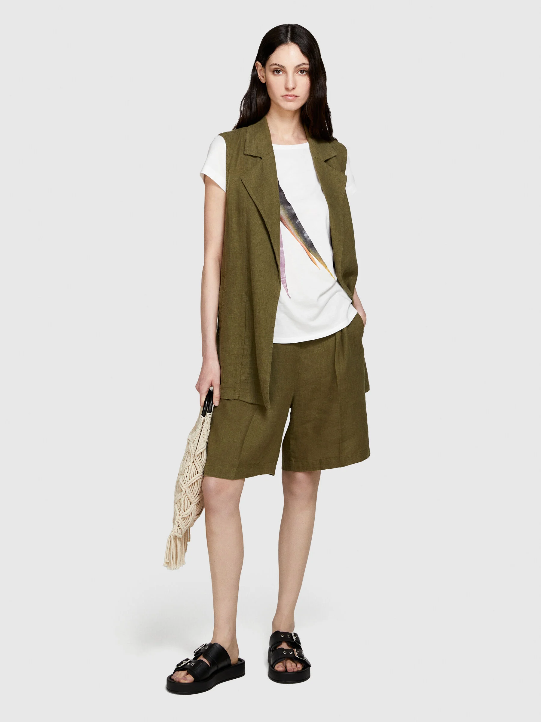 SISLEY Quần Ngắn Nữ Women Bermuda