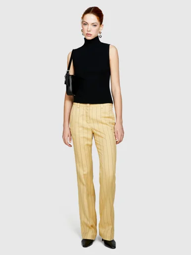 SISLEY Quần Dài Nữ Tweed Trousers