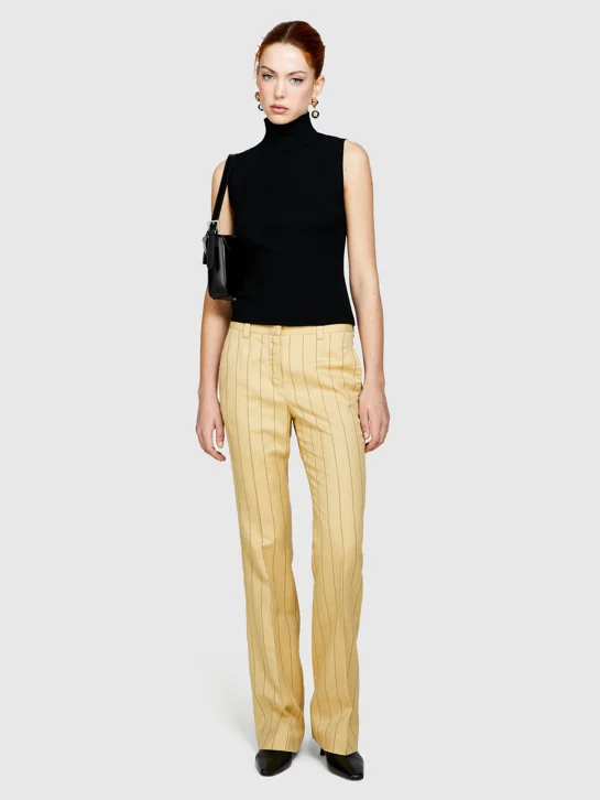 SISLEY Quần Dài Nữ Tweed Trousers