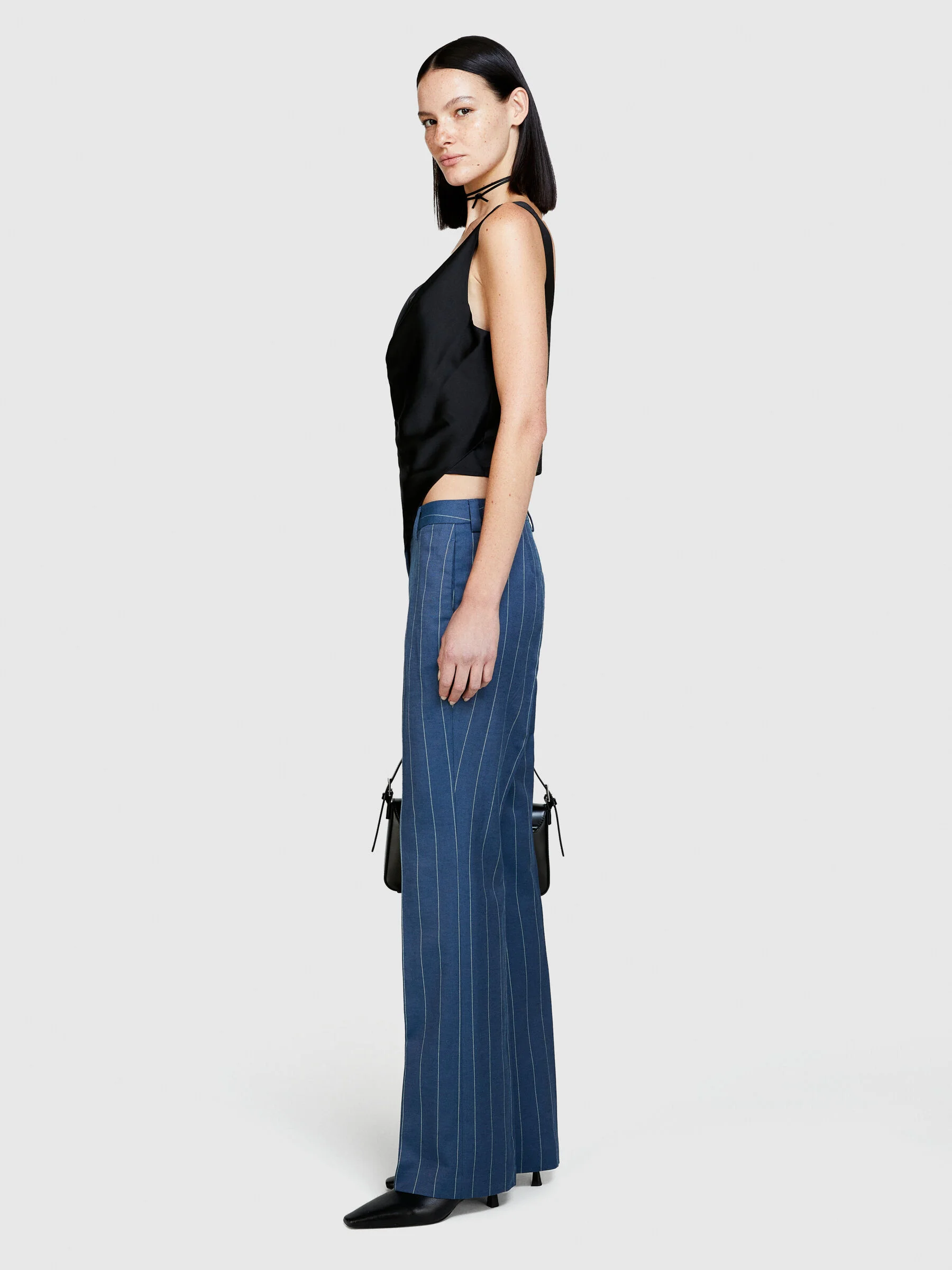 SISLEY Quần Dài Nữ Tweed Trousers