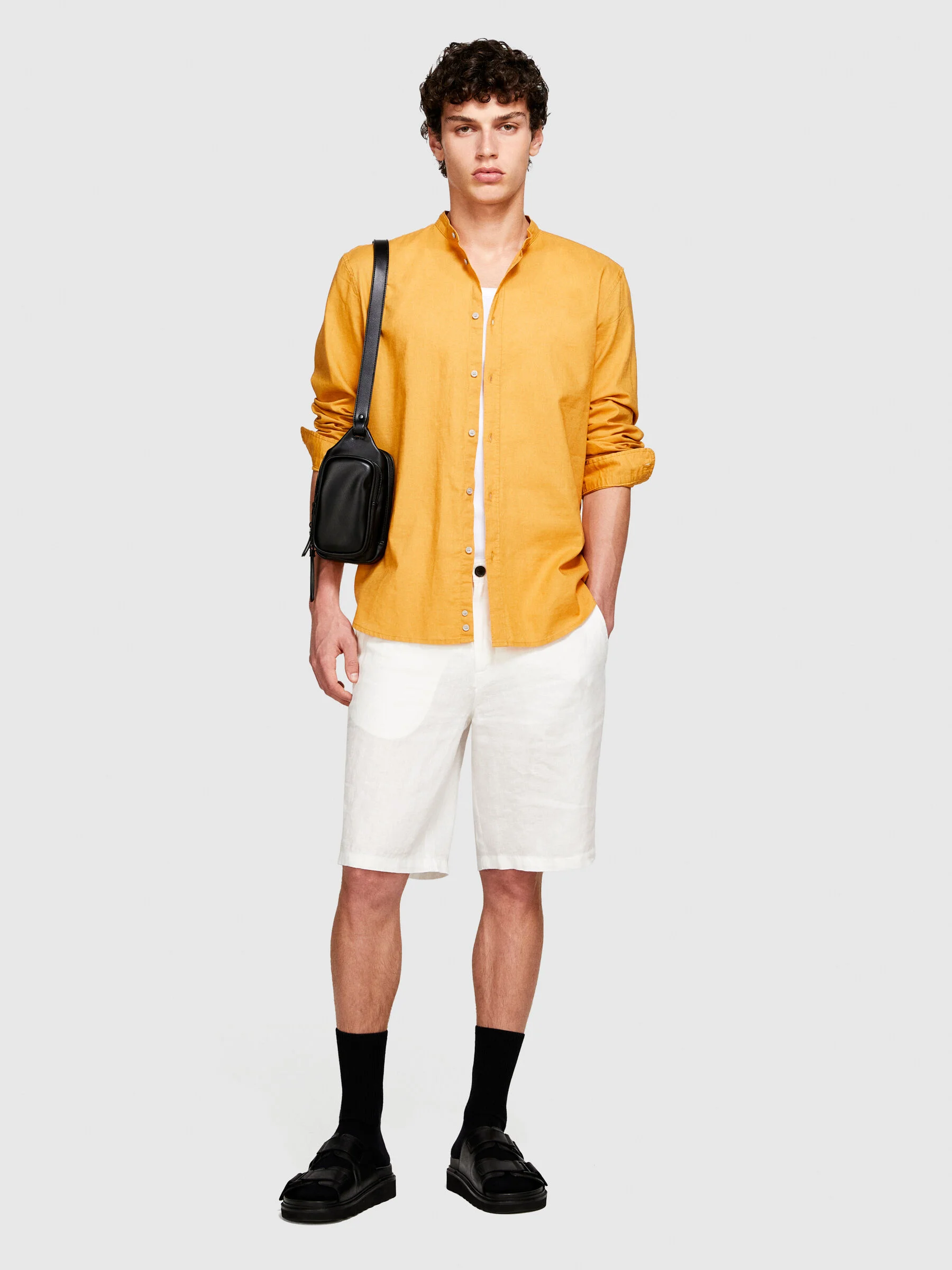 SISLEY Áo Sơ Mi Dài Tay Nam Men Shirt