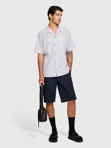 SISLEY Áo Sơ Mi Ngắn Tay Nam Men Shirt