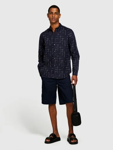 SISLEY Áo Sơ Mi Dài Tay Nam Men Shirt