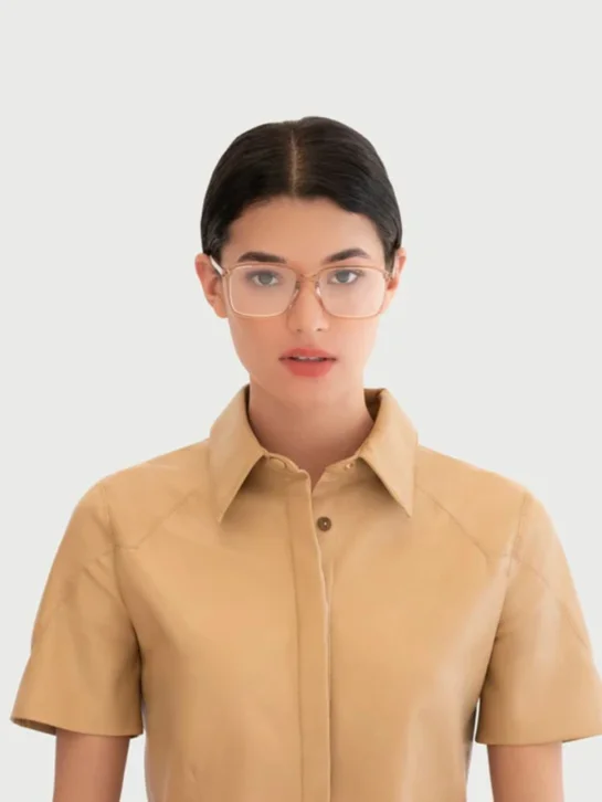 SUNNIES STUDIOS Kính Cận Gọng Vuông Dex Rose Taupe