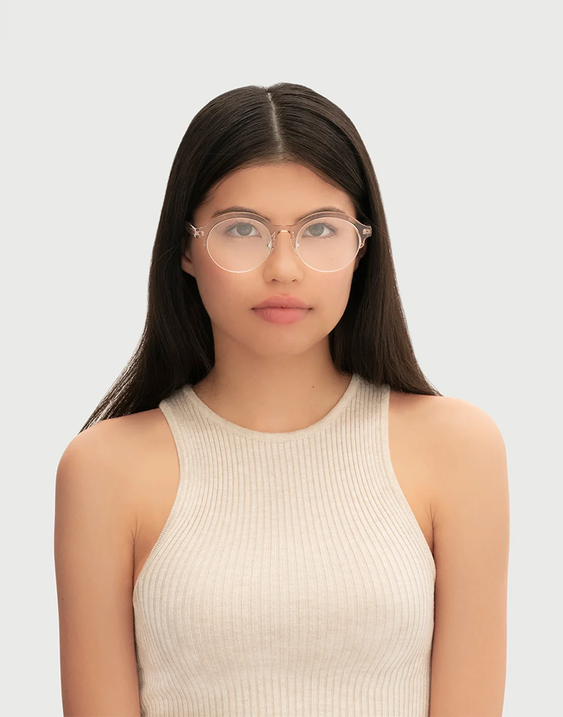 SUNNIES STUDIOS Kính Cận Linus Rose Taupe