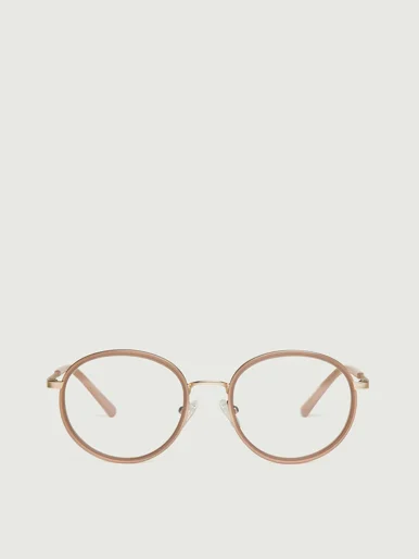 SUNNIES STUDIOS Kính Cận Gọng Tròn Alvaro Toasted Peach