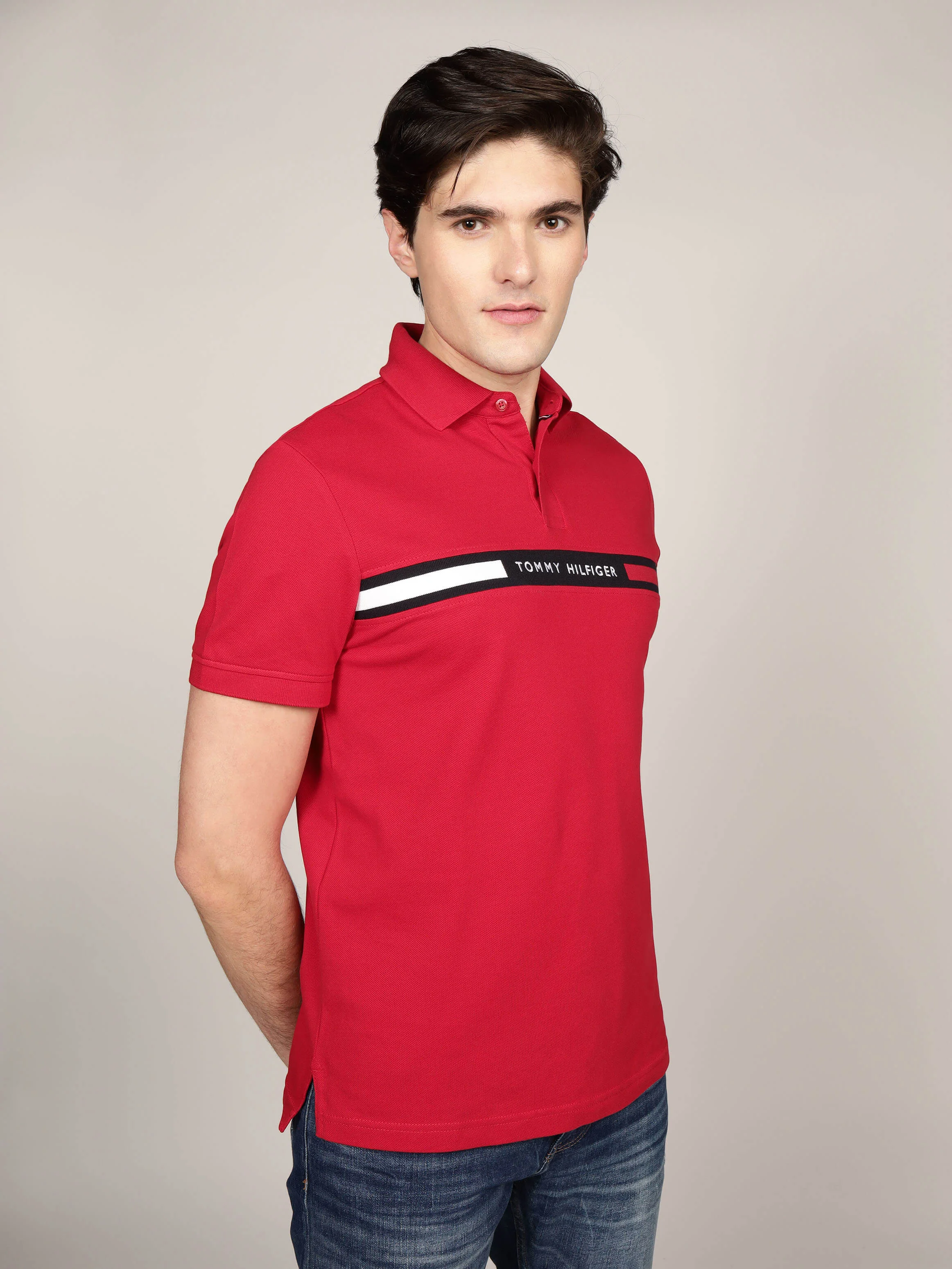 TOMMY HILFIGER Áo Polo Nam Tay Ngắn Hilfiger Chest Insert Reg Polo