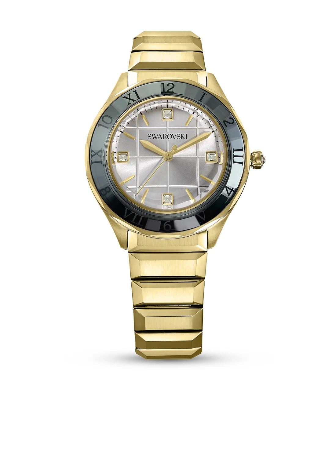 SWAROVSKI Đồng Hồ 37Mm, Swiss Made, Metal Bracelet, Gold Tone, Gold-Tone Finish