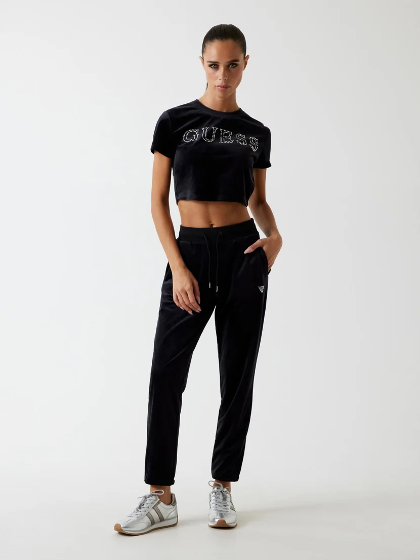GUESS ATHLEISURE Áo Thun Nữ - Couture Crop Tee
