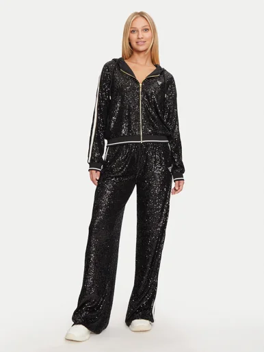 GUESS ATHLEISURE Quần Dài Kiểu Thể Thao Nữ - Mini Sequins Straight Long Pan