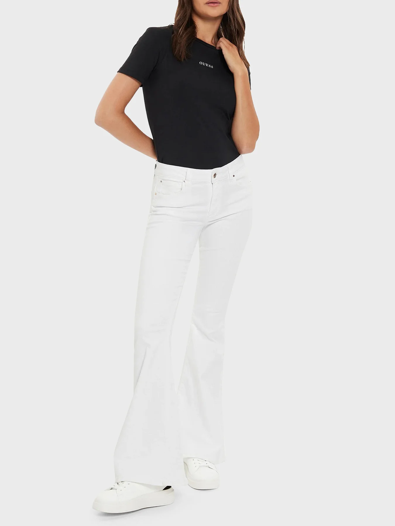 GUESS ATHLEISURE Áo Thun Kiểu Thể Thao Nữ - Marika Active Ss Top