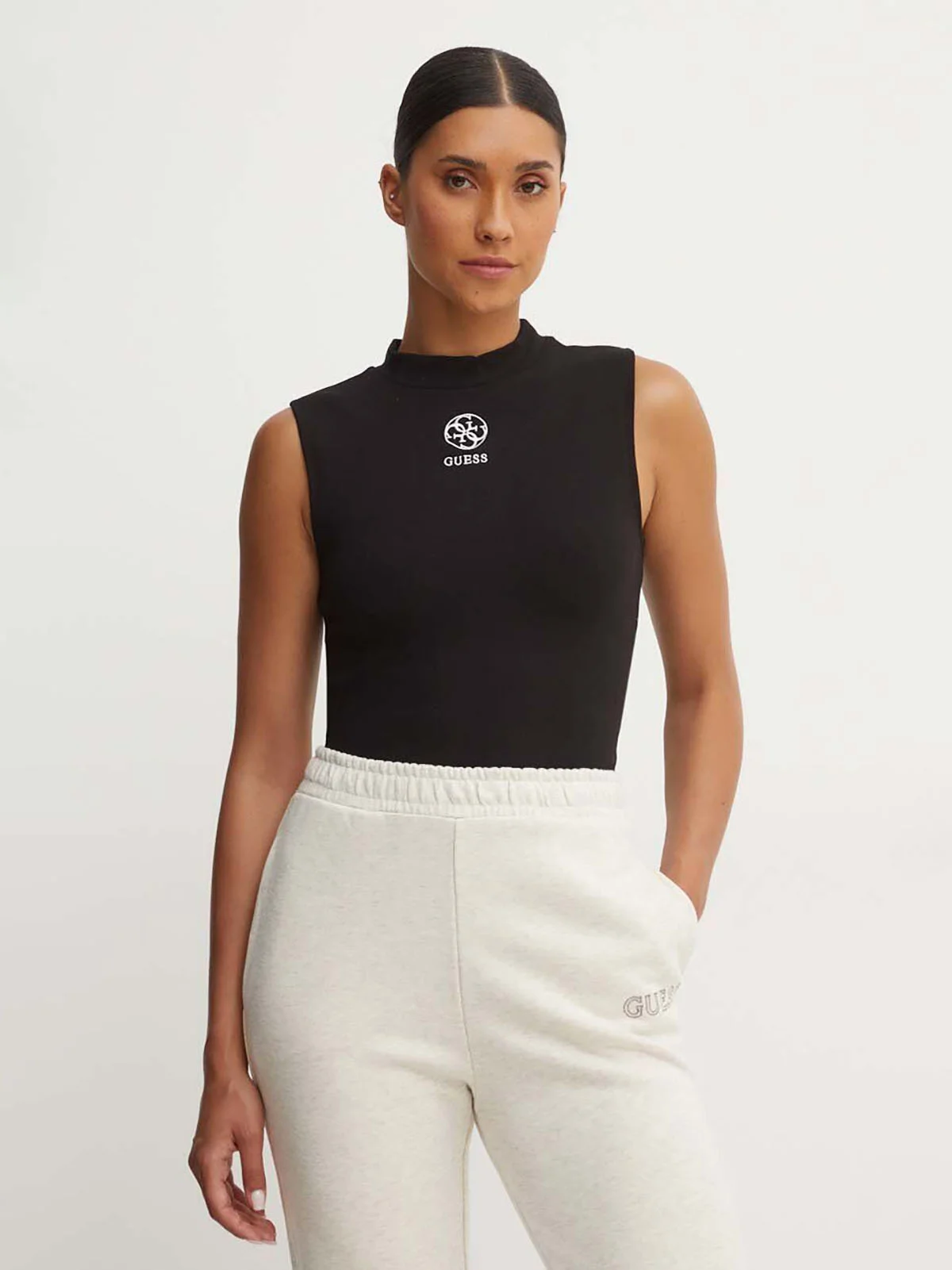 GUESS ATHLEISURE Áo Thun Kiểu Thể Thao Nữ - Ela Knit Top
