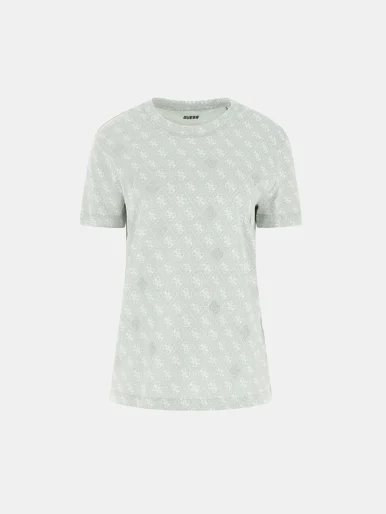 GUESS ATHLEISURE Áo Thun Kiểu Thể Thao Nữ-4G Rhombus Studs Ss