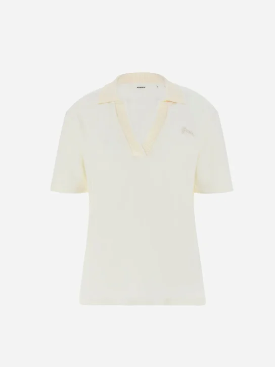 GUESS ATHLEISURE Áo Polo Kiểu Thể Thao Nữ - Dora Knit-Collar Polo