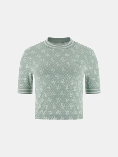 GUESS ATHLEISURE Áo Thun Nữ - 4G Rhombus Seamless Ss Top