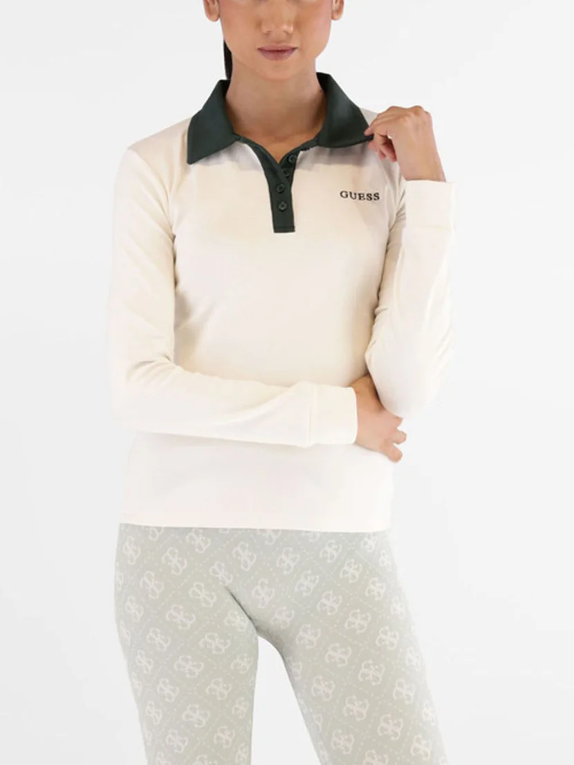 GUESS ATHLEISURE Áo Polo Kiểu Thể Thao Nữ - Fabia Ls Polo