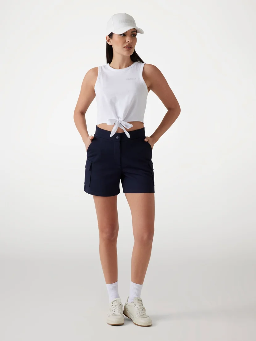 GUESS ATHLEISURE Áo Thun Kiểu Thể Thao Nữ - Primula Rhinestones Tank