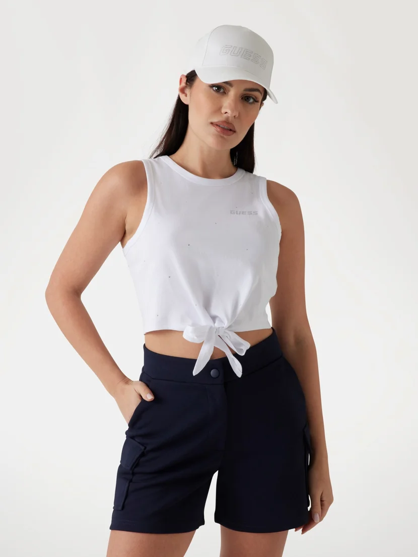 GUESS ATHLEISURE Áo Thun Kiểu Thể Thao Nữ - Primula Rhinestones Tank