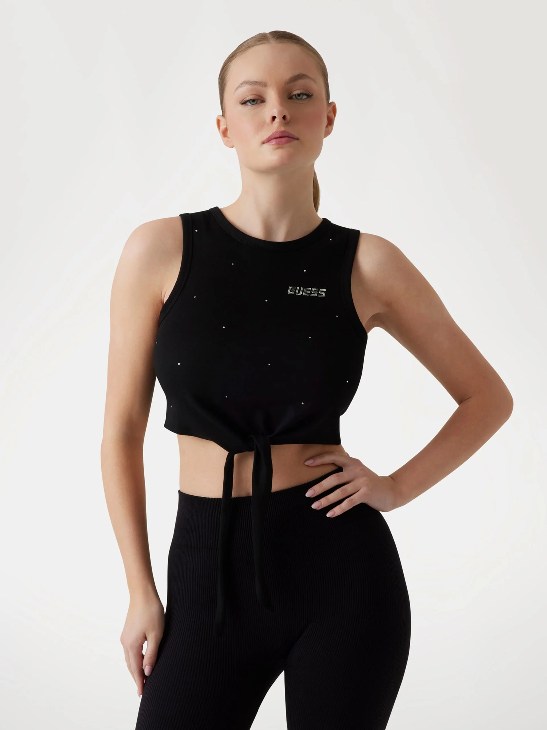 GUESS ATHLEISURE Áo Thun Kiểu Thể Thao Nữ - Primula Rhinestones Tank