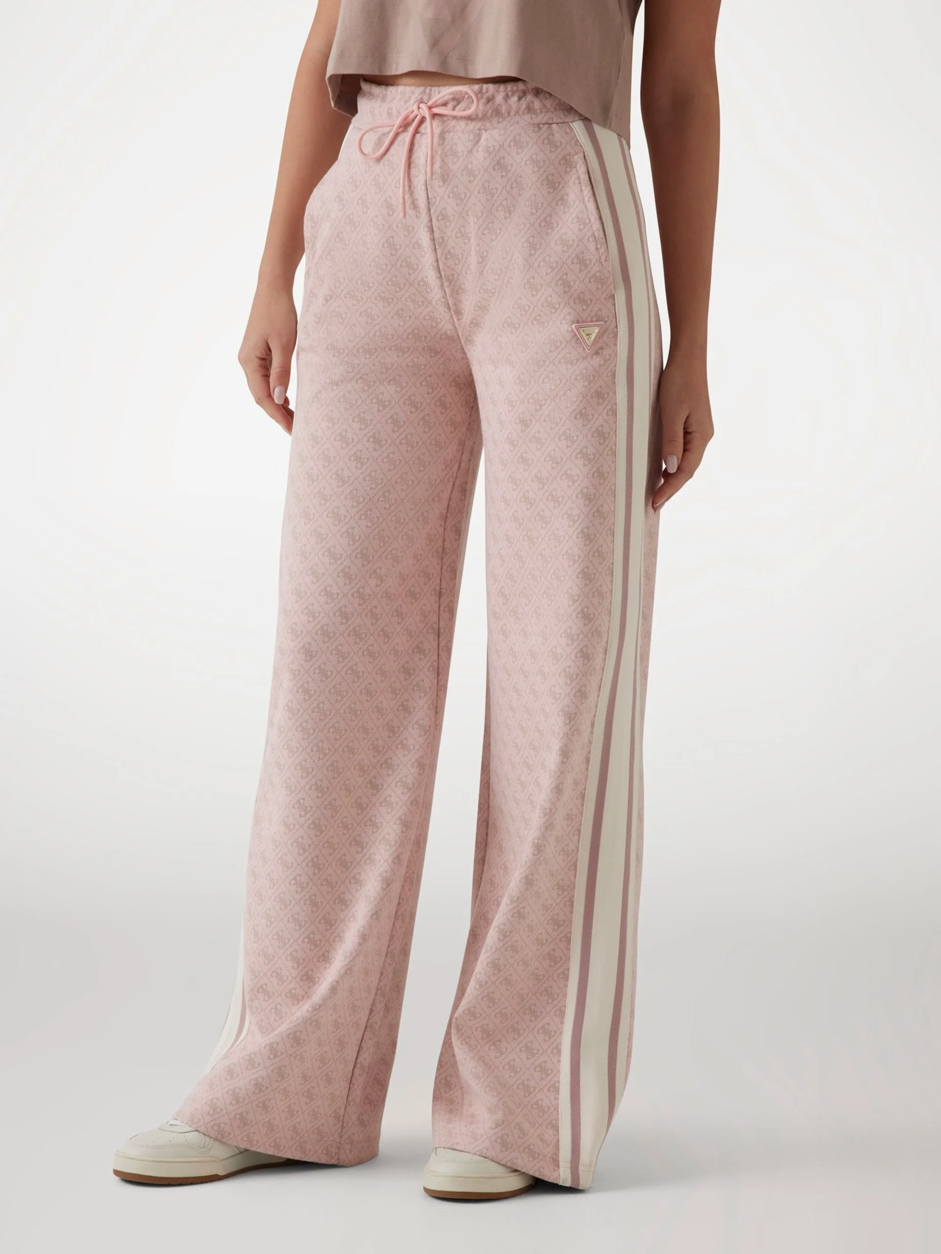 GUESS ATHLEISURE Quần Dài Kiểu Thể Thao Nữ Jean G Logo Straight Long Pant