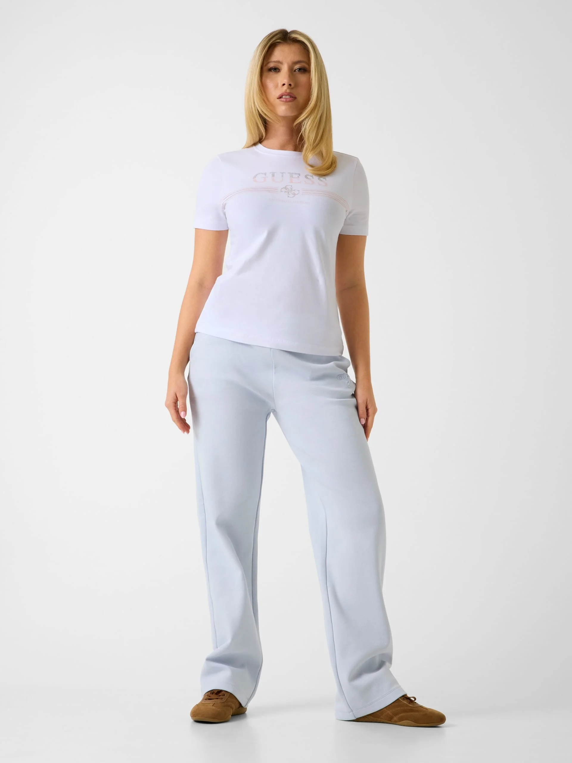 GUESS ATHLEISURE Áo Thun Kiểu Thể Thao Nữ - Siena Ss Cn T-Shirt