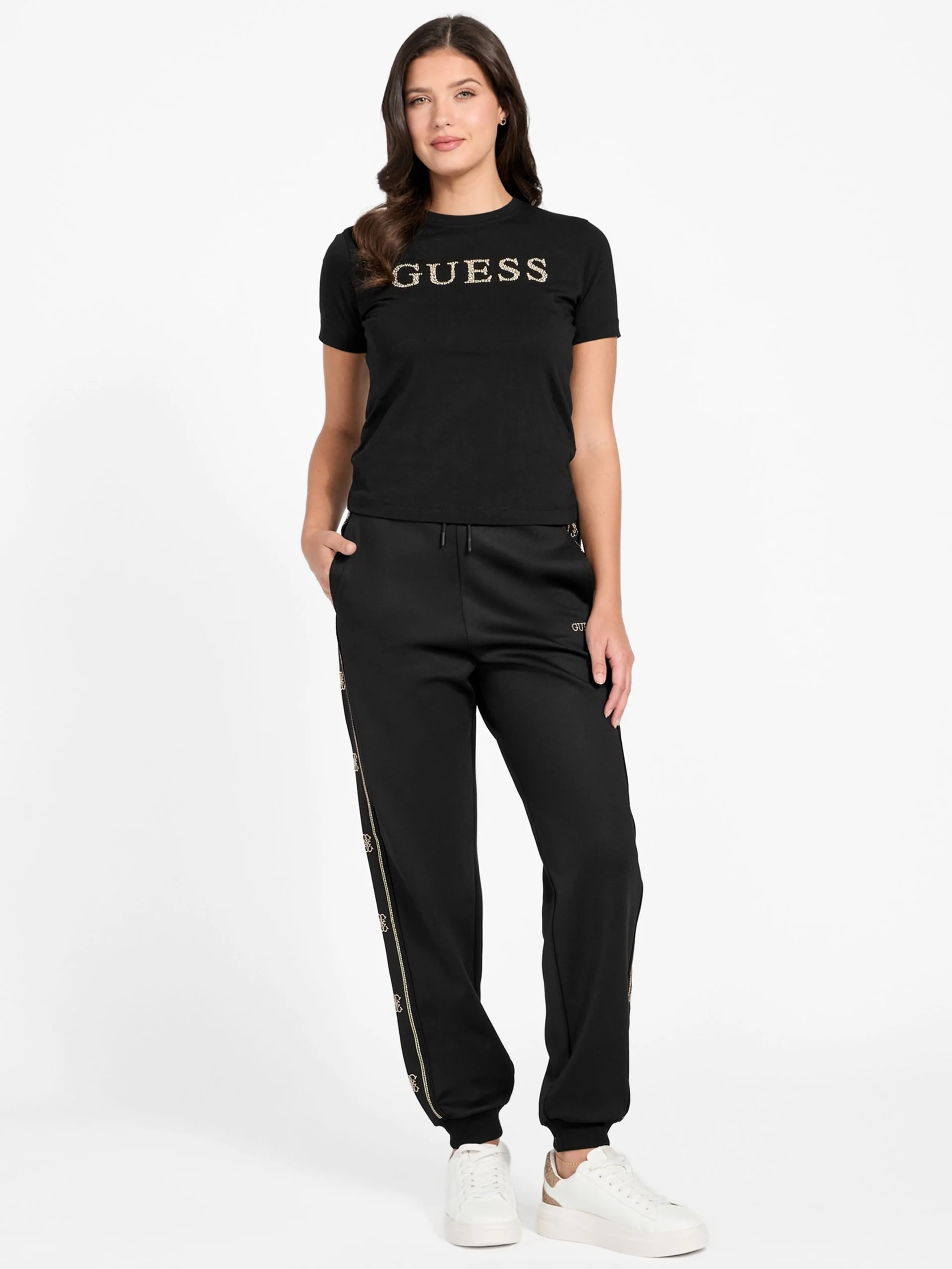 GUESS ATHLEISURE Áo Thun Kiểu Thể Thao Nữ - Octavia Rn Ss T-Shirt