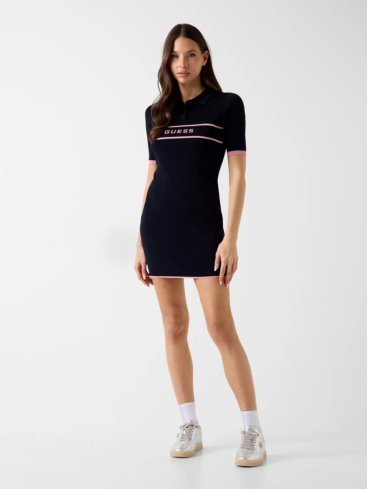 GUESS ATHLEISURE Đầm Thể Thao Nữ - Meissa Polo Ss Swtr Dress