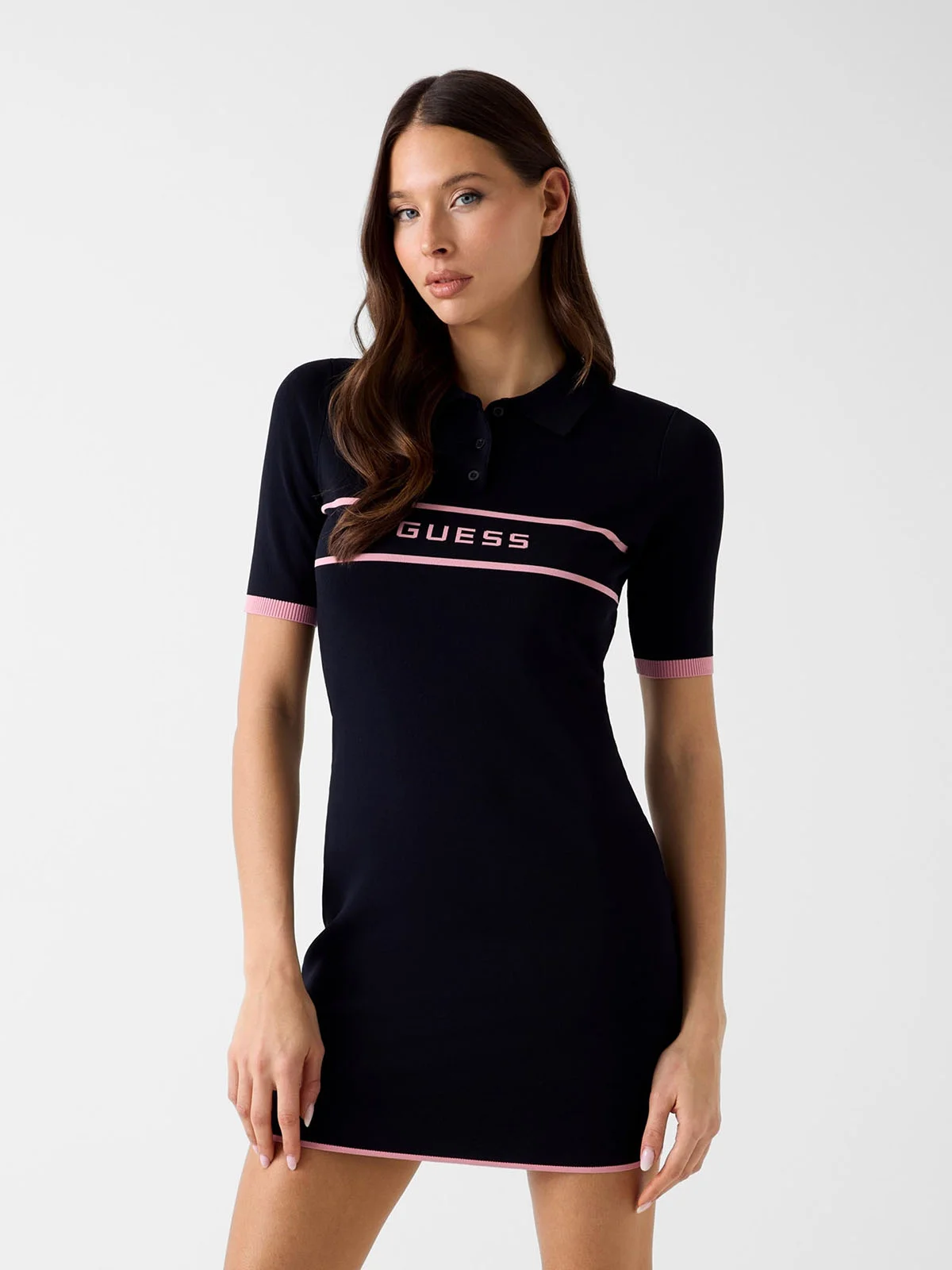 GUESS ATHLEISURE Đầm Thể Thao Nữ - Meissa Polo Ss Swtr Dress