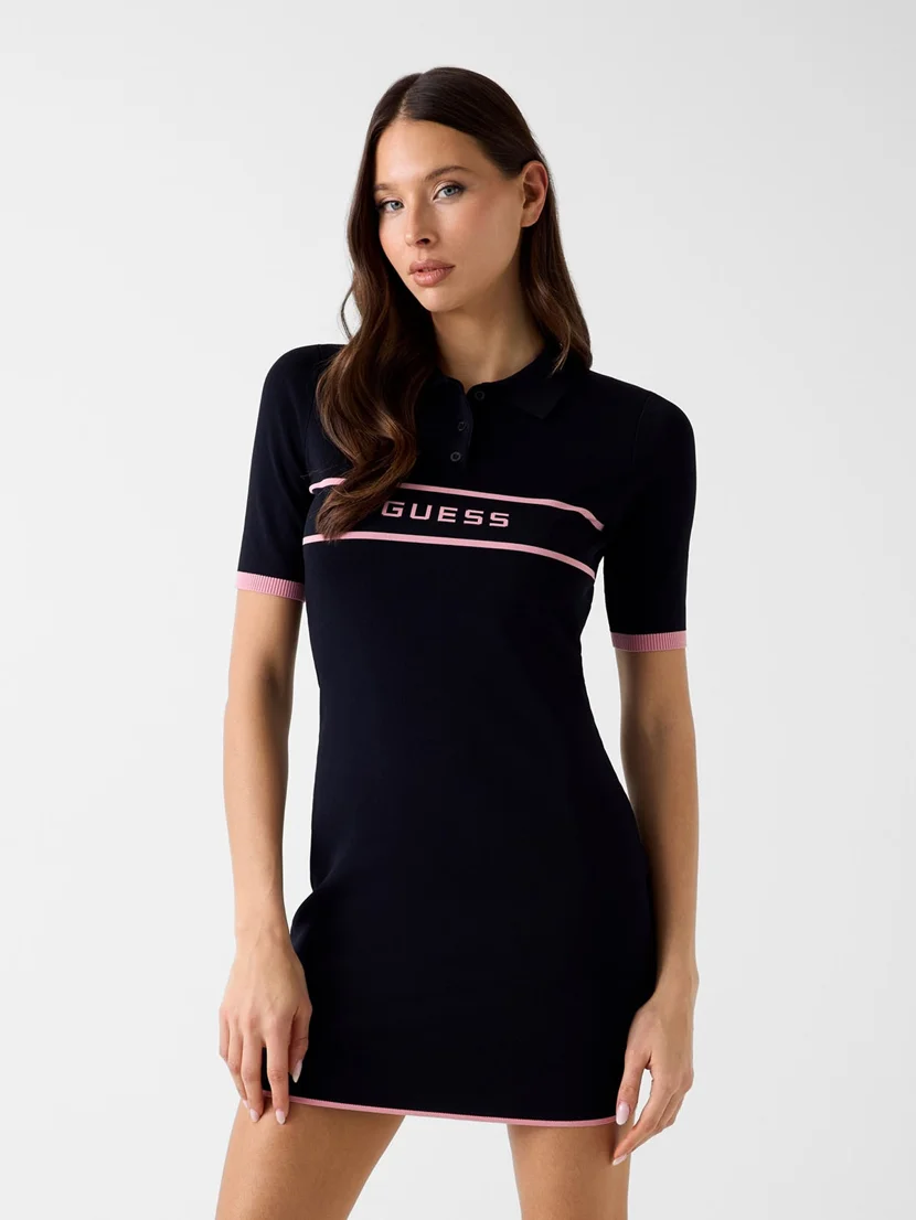 GUESS ATHLEISURE Đầm Thể Thao Nữ - Meissa Polo Ss Swtr Dress